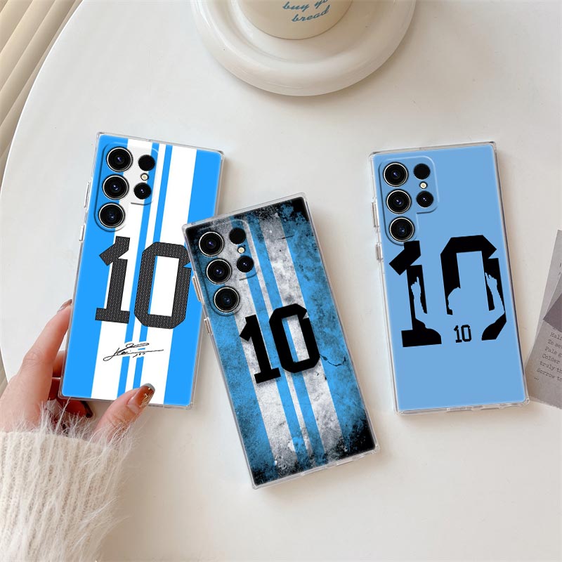Samsung Galaxy S24 - Прозрачный чехол Cool Football Number 10